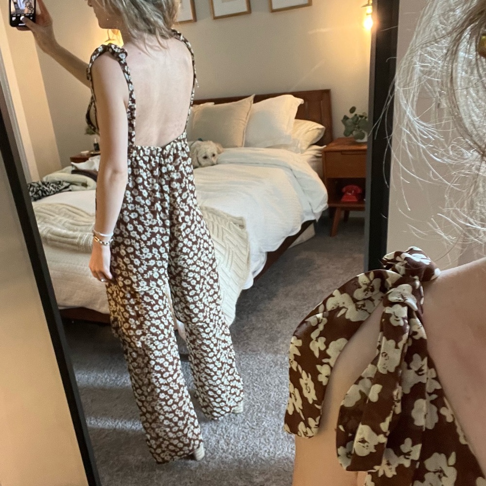 Urban outfitters floral jumpsuit
